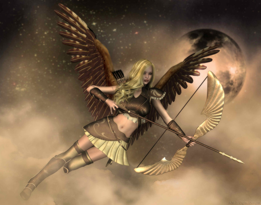 Крылатая стрела. Авариэль эльфы. Авариэль крылатые эльфы. Ангел с луком. Ангел с луком и стрелой.